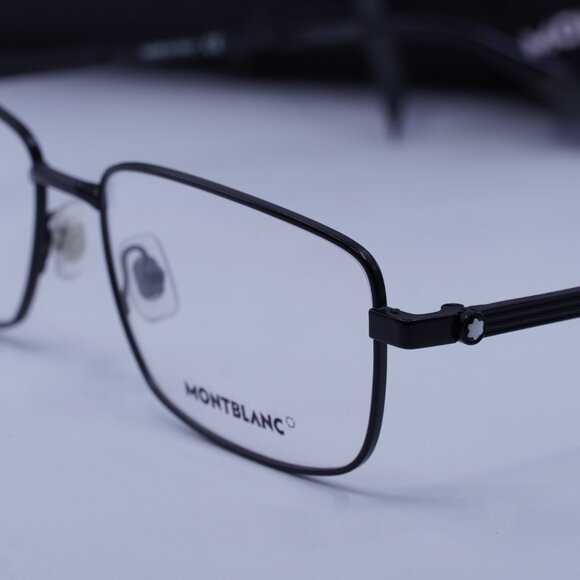 Montblanc MB0029O 004 Rectangle Eyeglasses 58mm – Black - Picture 2 of 10
